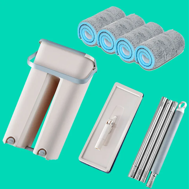 Швабра с распылителем Wonderlife автоматическая тряпка отжимом без рук ультратонкое