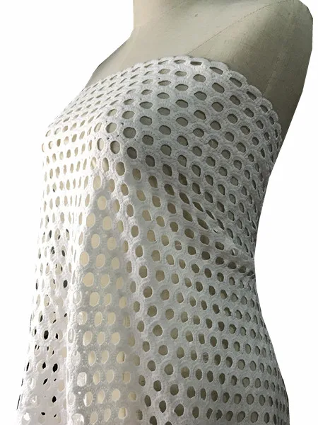 Кружевной гипюровый хлопковый шнур с вышивкой 5 ярдов в африканском