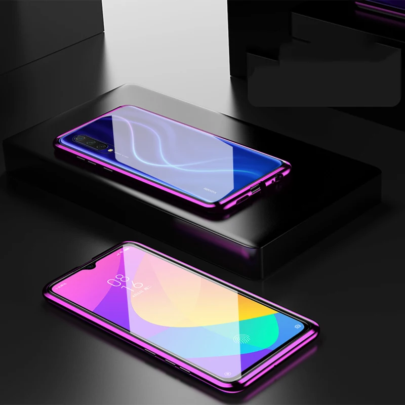 Металлический двусторонний чехол с магнитной адсорбцией для Xiao mi Red mi K20 Note 7 8 Pro 8 8A чехол для Xiaomi mi 9 Se 9T CC9 CC9E F1