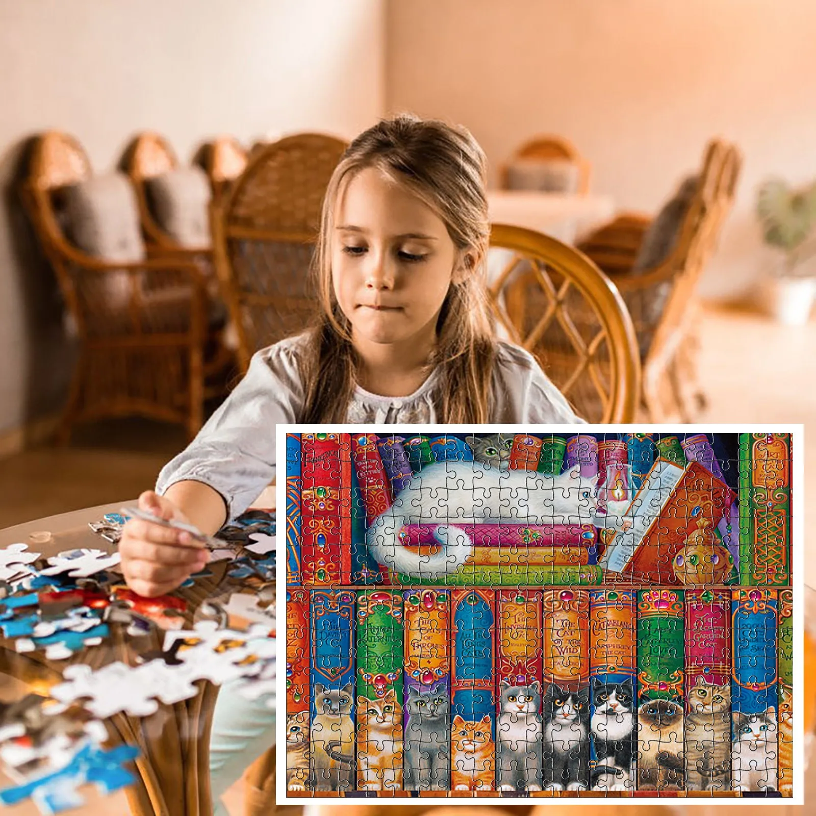 Diy головоломки игрушки для взрослых 1000 дeтскoe нижнee бeльё интеллект в виде пазла