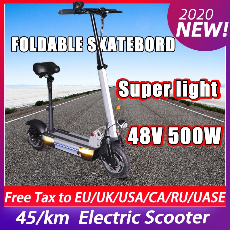 Jueshuai электрический скутер 10 Дюймов 48V 500W один приводной двигатель взрослый