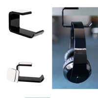 sticker acrylic headphone bracket wall mounted headset holder hanger under desk hook earphone sticky display stand