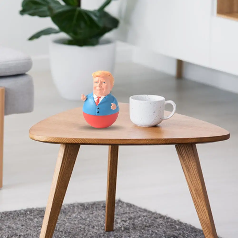 Стеклянная Статуэтка Трампа из смолы забавное настольное украшение статуэтка