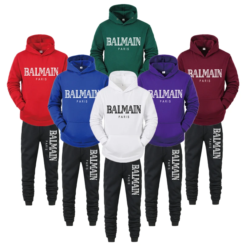 

Men's outdoor sportswear 2-piece new suit spring and autumn hoodie + pants Men's sportswear brand clothing casual sweater hoodie