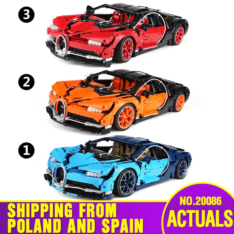 Корабль из Испании 20086 Bule Racing Car Set Technic Series 42083 Модель автомобиля игрушки строительные блоки кирпичи детские рождественские подарки