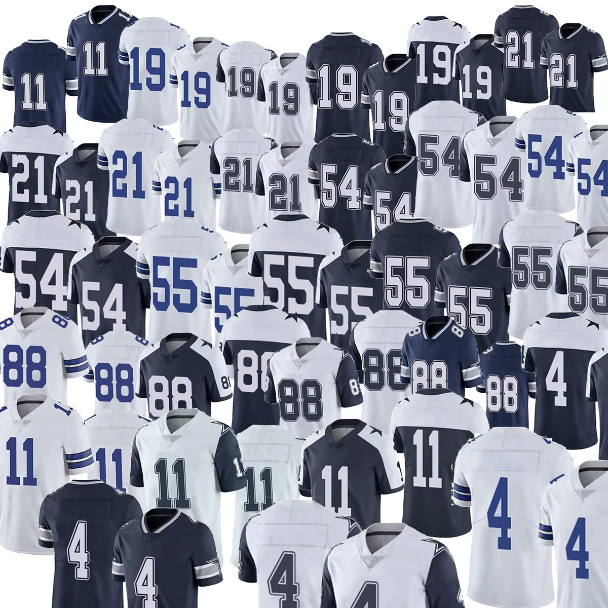 

Dak Prescott Micah Parsons Dallas Amari Cooper Ezekiel Elliott Smith Leighton Vander Esch CeeDee Lamb jersey