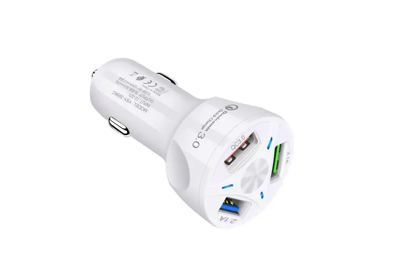 Для huawei p30 pro usb Автомобильное зарядное устройство для iphone xs max 3.1A usb зарядное устройство для honor 10 i usb зарядное устройство quick charge 3,0 для oneplus 7