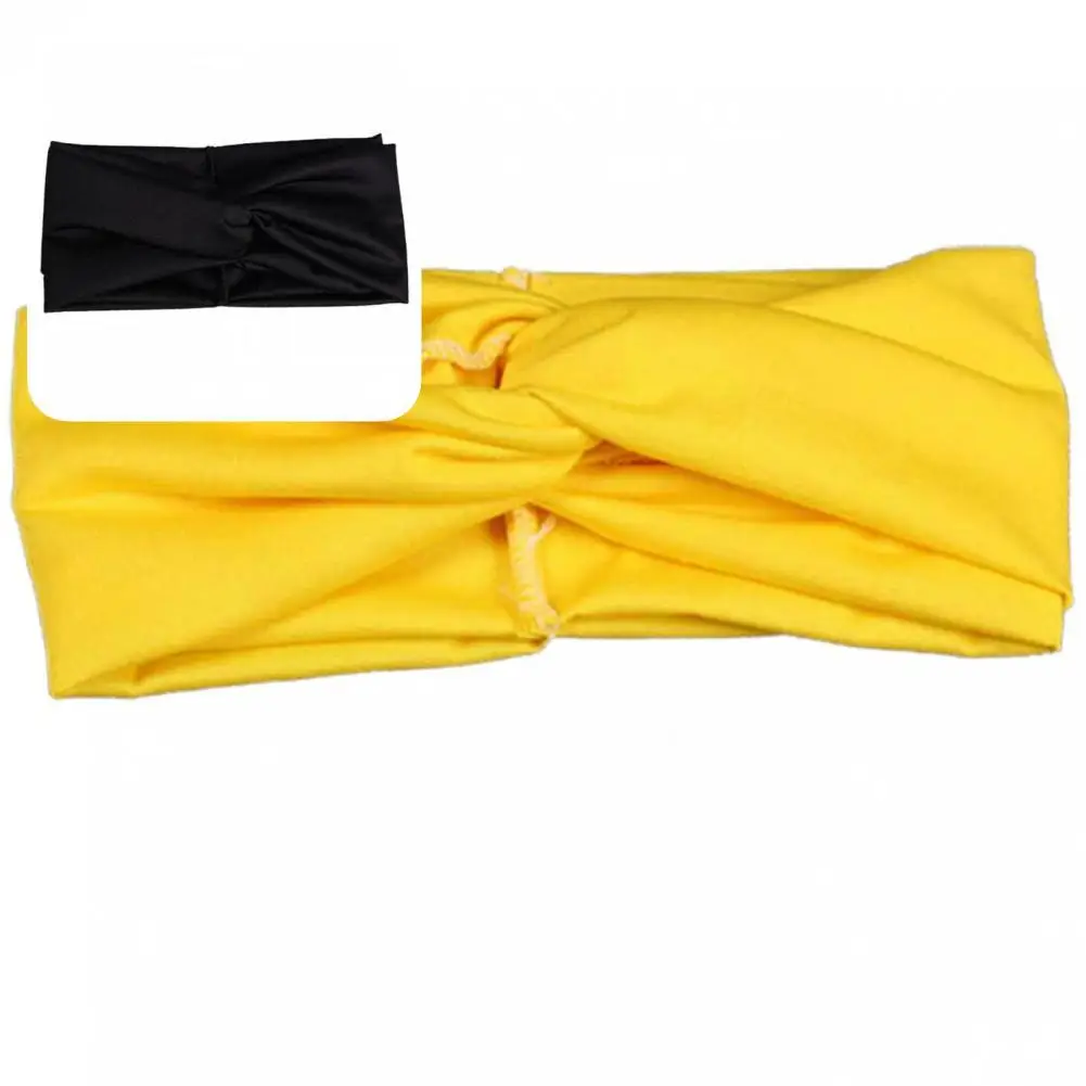 

Head Wrap Eye-catching Cloth Easy Wear Comfortable Cross Twisted Headband Hair Band for Bathroom