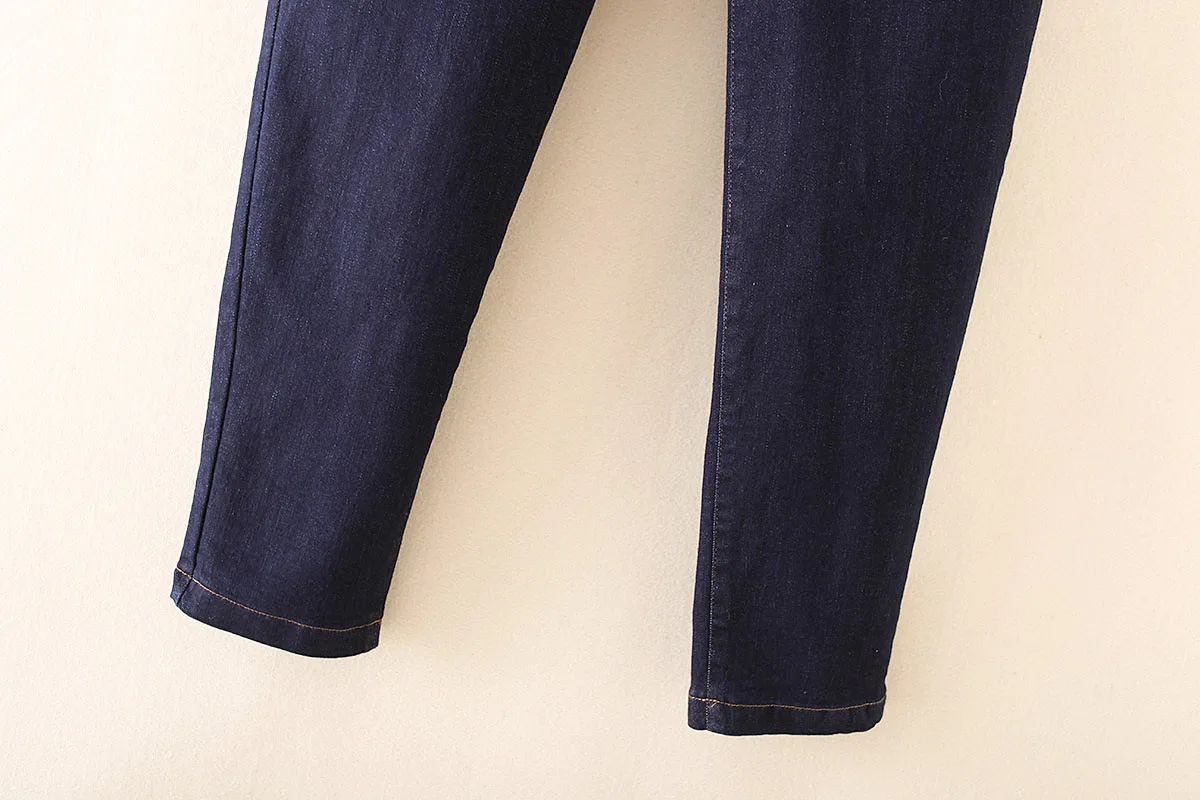 Весна 2020 модные джинсы с высокой талией женские узкие брюки хлопковые тонкие