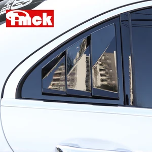 Для Mercedes Benz A Class W176 CLA C Class W117 C117 W205 Автомобильная задняя дверь жалюзи треугольные жалюзи отделка наклейка аксессуары