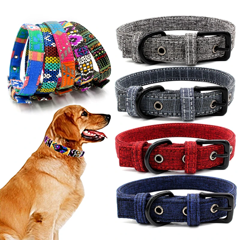 Холщовый поводок для домашних животных регулируемая шлейка прогулок с принтом