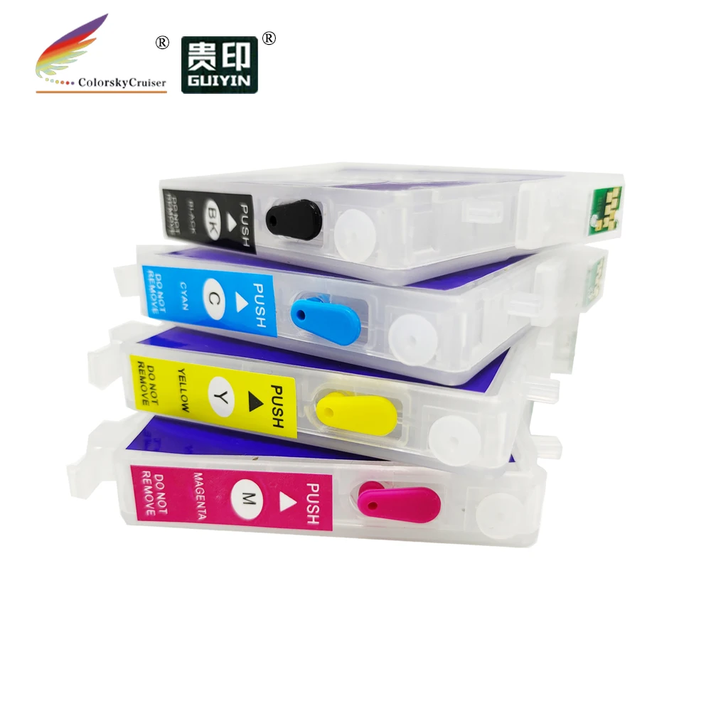 

(RCE431-441-454) Заправляемый картридж с чернилами для Epson T0441 - t0444 44 stylus CX6600 CX4600 C64 C66 4 шт./компл.