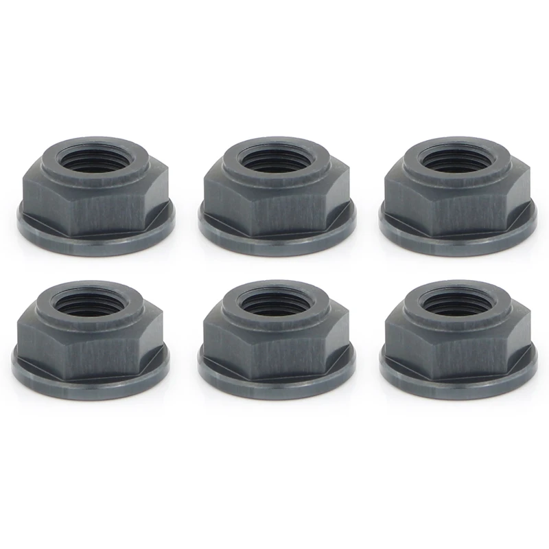 Titanium 6 шт M10* 1,25 ЧПУ заднее колесо звездочки гайки для поездок на мотоцикле Ducati Monster 400 600 620 695 696 Монстр 750 795 800 900 916 1000 1100 S2R S4R - Цвет: Titanium