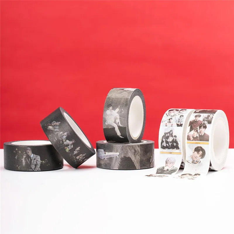

1 Pcs Kpop Bangtan Boys Album Map of Soul :7 T Diary Tape Notebook Tape Hand Tape Decorative Tape Stationery Washi