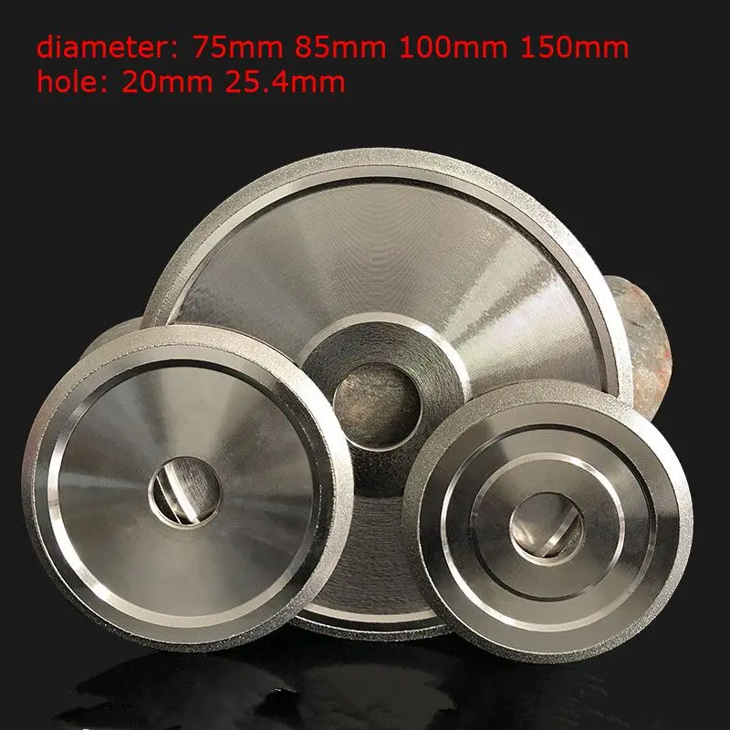 

75-150mm 20-25.4mm 200# Ceramic Tile Trimming Wheel Electroplated Diamond Wheel Sanding Tools Single Side Bevel Wheel