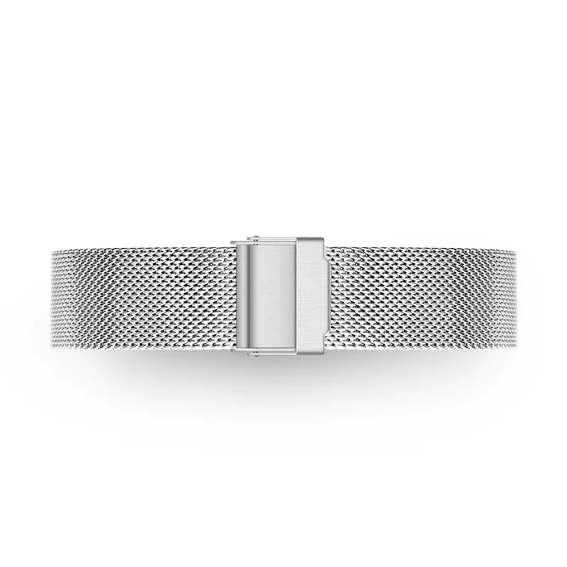 Серебристый Milanese Watchband Replacement strap 18mm 20mm 22mm Universal Stainless Steel Metal Watch Band Mesh Strap Bracelet - Цвет ремешка: Серебристый