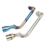 slip on motorcycle exhaust front link pipe head tube stainless steel exhaust system for yamaha smax force155 all years