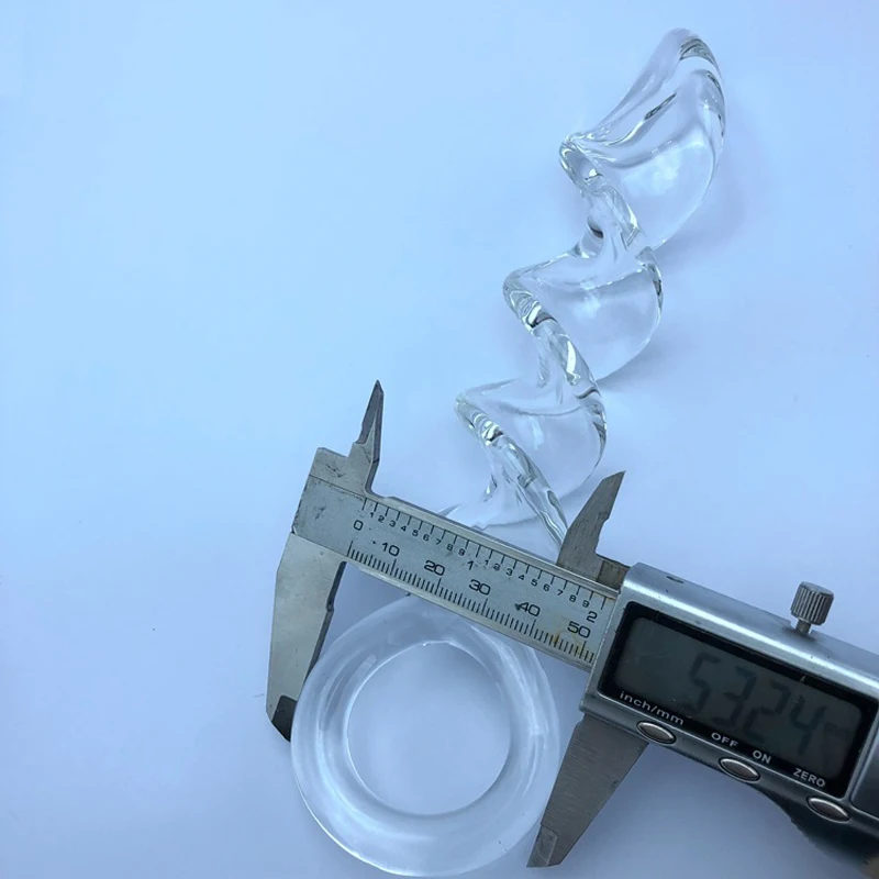 Пирекс хрустальные фаллоимитаторы спиральные G-spot Стимуляция пениса длинная