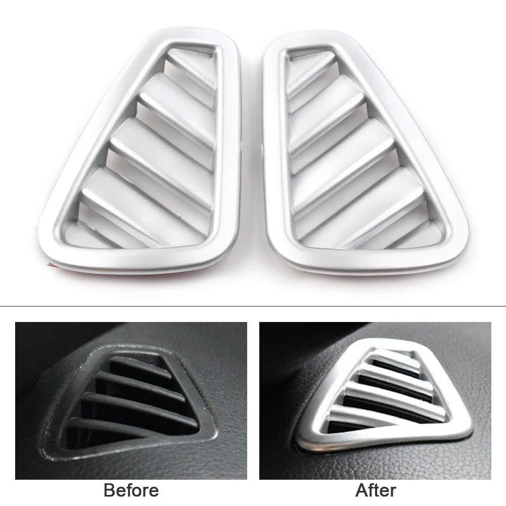 2 шт. Стайлинг автомобиля верхняя вентиляционная решетка переменного тока ABS