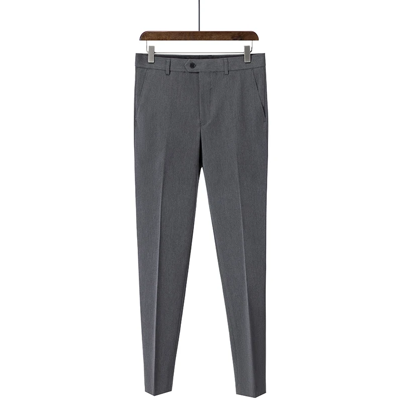 

Summer new thin suit trousers men's 5-color classic fashion business Slim straight cotton pure color brand trousers 28-40