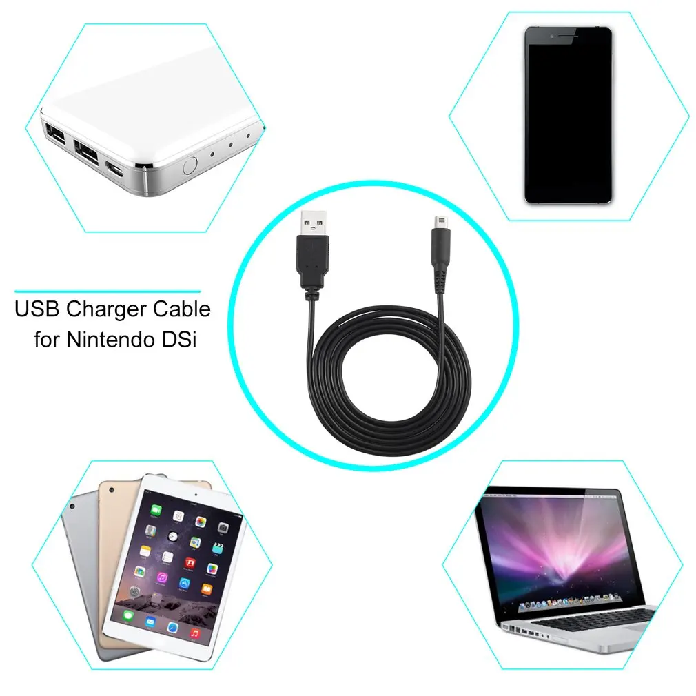 Зарядный порт для зарядки через USB Мощность кабель Зарядное устройство для nintendo для 3DS для оборудованием и программным обеспечением для ndsi xl