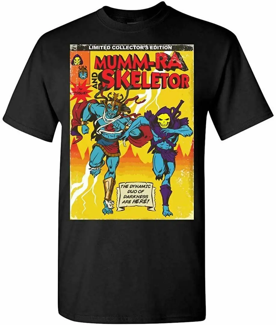 Футболка с надписью Death Battle Fanon худи Mumm-Ra и Skeleton футболка на заказ | Мужская одежда