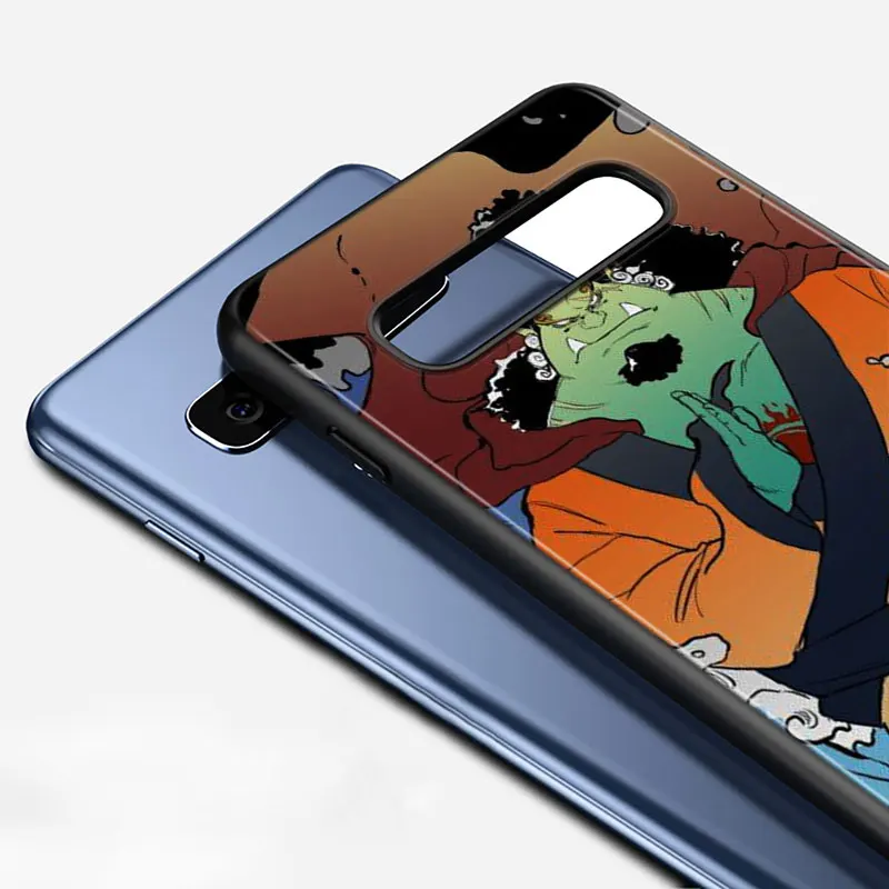 

Silicone Black Cover Jinbe One Piece Anime for Samsung Galaxy Note 10 Pro 9 8 Plus S10 5G S9 S8 S7 Plus S6 Phone case