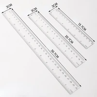 15cm 20cm 30cm straight ruler transparent plastic ruler drawing tool desk accessories student stationery school office supplies