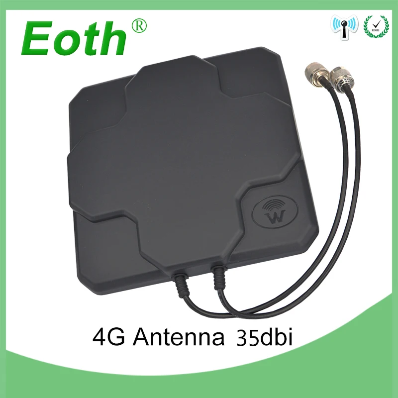 Eoth  1pcs 3G 4G lte antenna real 18dbi SMA Male Connector Plug antenne router 21cm ipex 1 SMA female pigtail Extension Cable