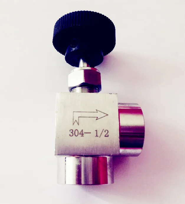 Free Shipping 1/8&quot / 1/4&quot 1/2&quot Adjustable 90 degree needle valve Full Port MNPT L-type Stainless steel 304 | Обустройство