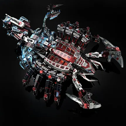DIY Red Devils Scorpion Metal 3D пазл набор моделей лазерной резки игрушки головоломки