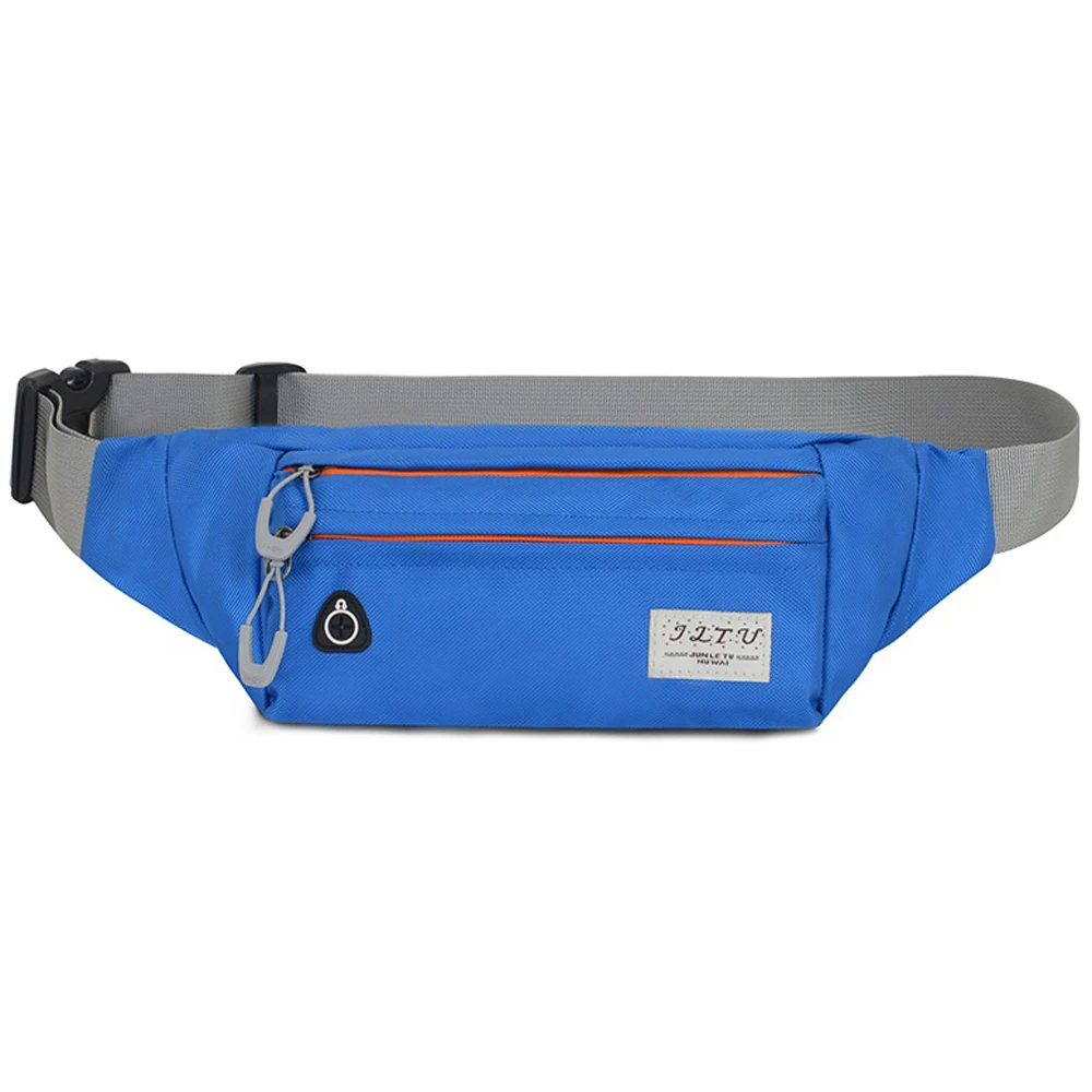 Light blue Нейлоновая спортивная сумка, сумка для бега, ремень для бега, спортивная сумка для мужчин и женщин, сумка для фитнеса, поясная сумка для тренировки, поясная сумка, держатель для сотового телефона - Цвет: Light blue