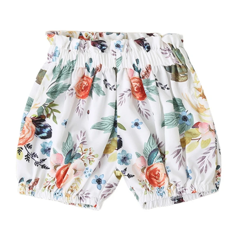 

2Pcs Summer New Arrive Children Girls Clothing Set Pit Striped Sling Vest+ Floral Print Shorts Children Clothing Outfit 0-4Years