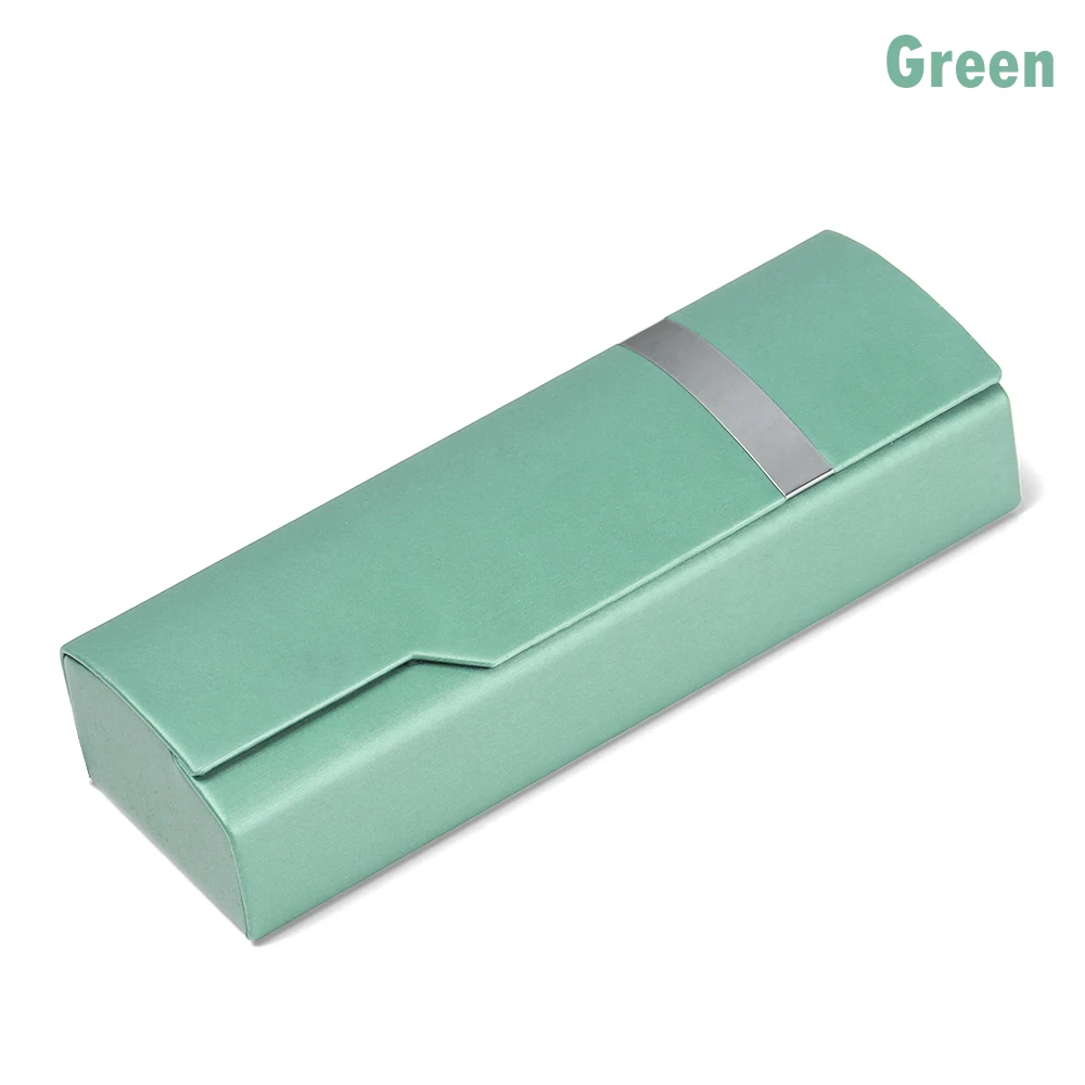 green Новые ретро овальные очки коробка солнцезащитные очки льняные складные очки Чехол оптические корзины ручной работы для хранения очки Чехол - Цвет: green