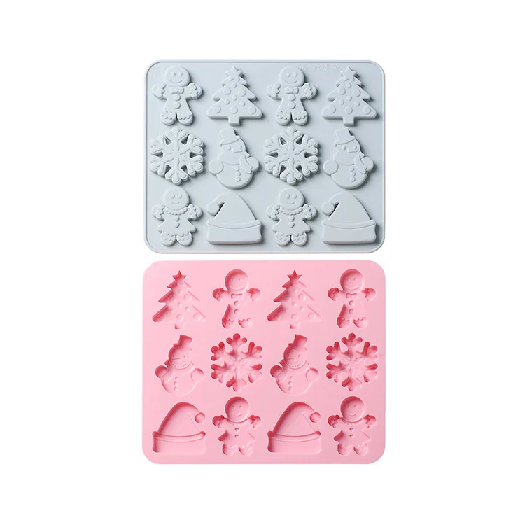 

Christmas Tree Fondant Cake Silicone Mold Christmas Cake Decorating Tools Cupcake Chocolate Biscuits Candy Mold DIY Baking Mould