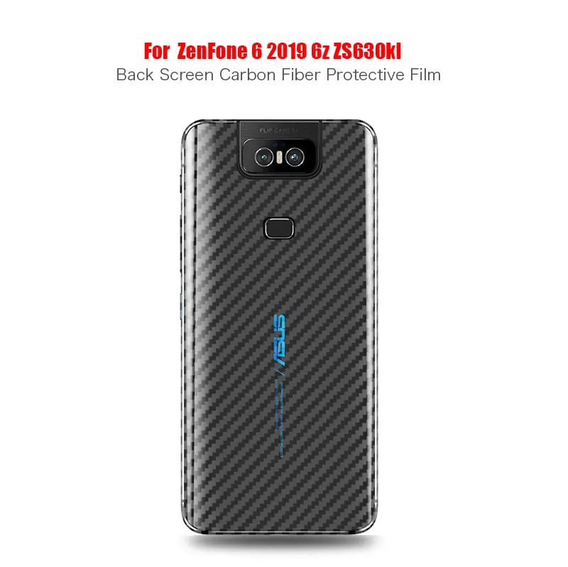 3D защитная задняя пленка из углеродного волокна для Asus Zenfone 6z 6 zs630kl Защитная