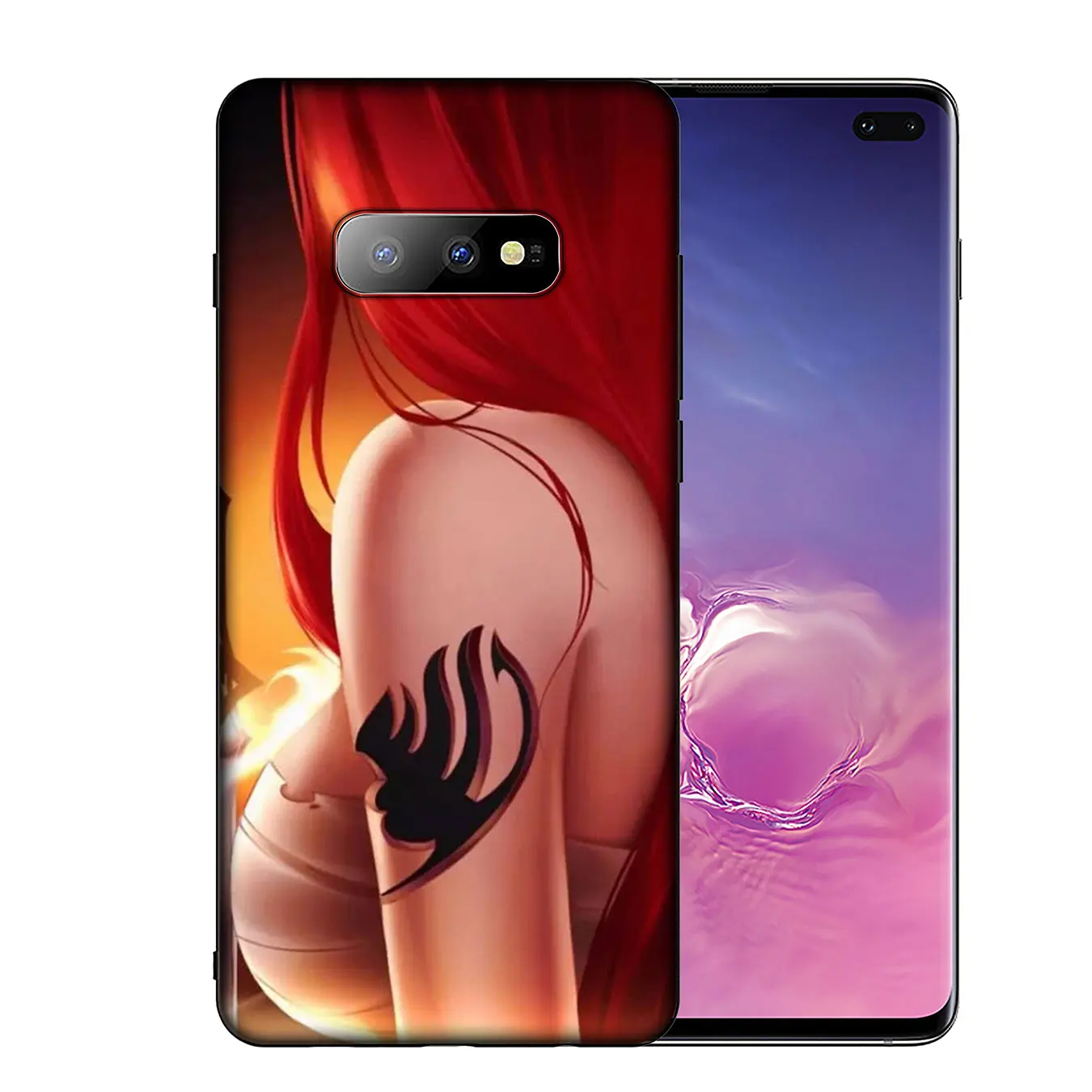 Мягкий чехол для телефона IYICAO с логотипом Аниме Манга Фея хвост Samsung Galaxy S20 Ultra S10e S9