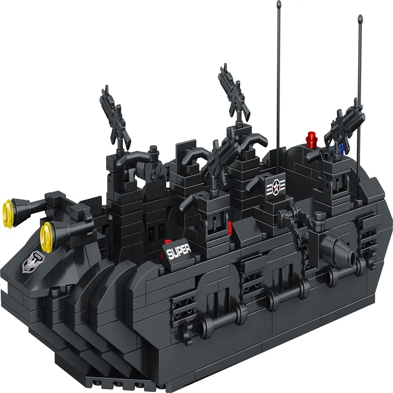 1351 шт. вертолет спецназ команда солдат CS строительные блоки кирпичи фигурки