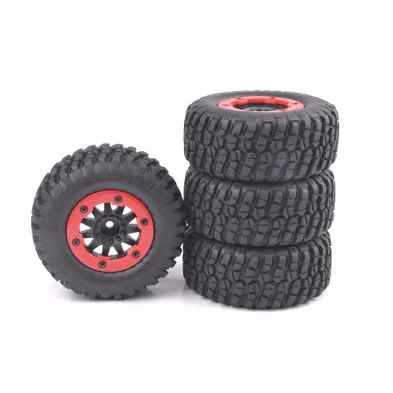 

4pcs 1/10 Bead-Lock Tire Wheel Rim with 12mm Hex 30002 Fit TRAXXAS Slash 1:10 RC Short Course Car