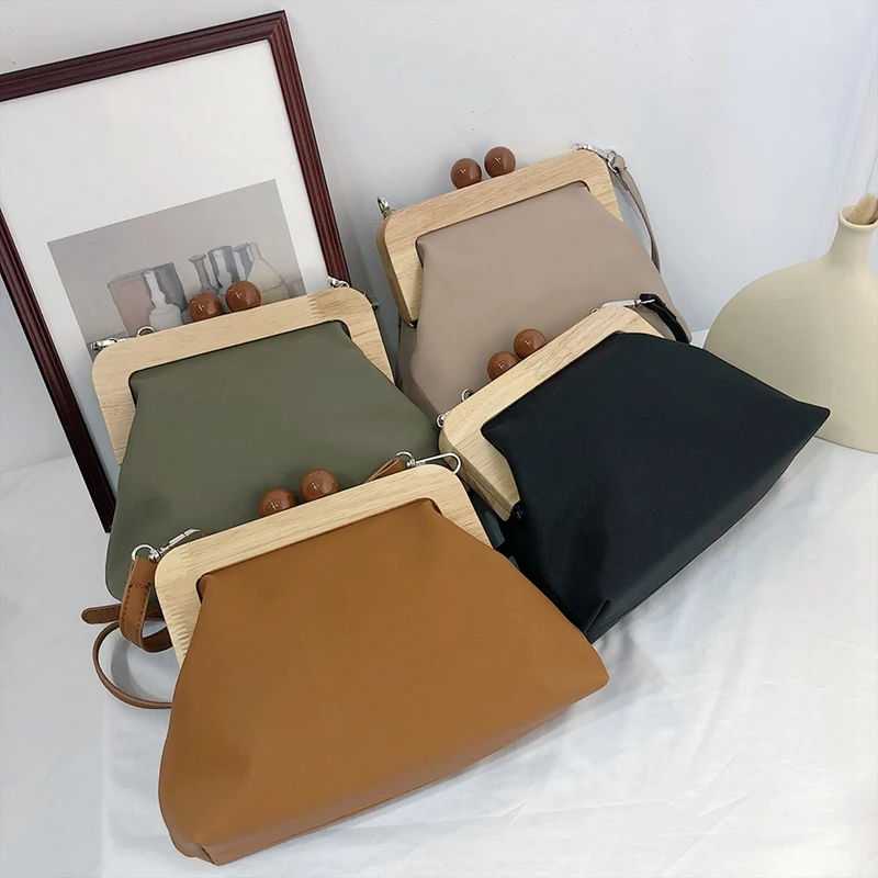 

Ladies Bag Handbag Simple Retro Pu Soft Leather Wallet Bag Ladies Shoulder Messenger Bag Evening Clutch Leather