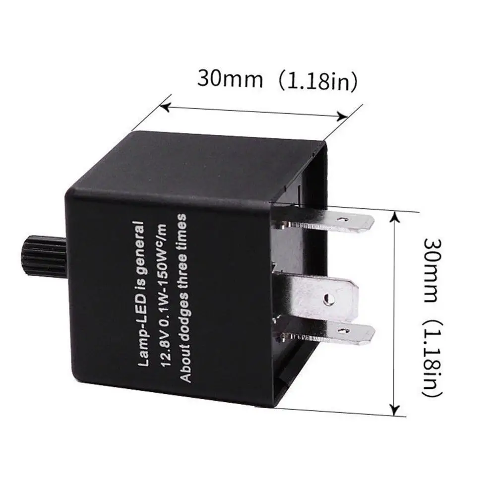 

Adjustable Frequency Flashers Car Motorcycle Universal Waterproof Relay With LED Turn Signal Light