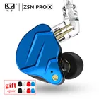 Новинка KZ ZSN PRO X 1DD 1BA HIFI металлические наушники-вкладыши Гибридный Привод бас наушники Спортивная шумоподавляющая гарнитура KZ ZSX ZS10 PRO ZSTX