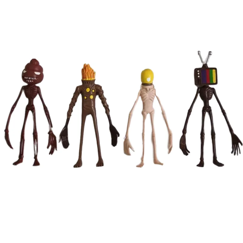 

8pcs/lot Sirenhead Figure Horror Model Doll Sculpture Shy Guy Urban Legend Foundation Scp Toys