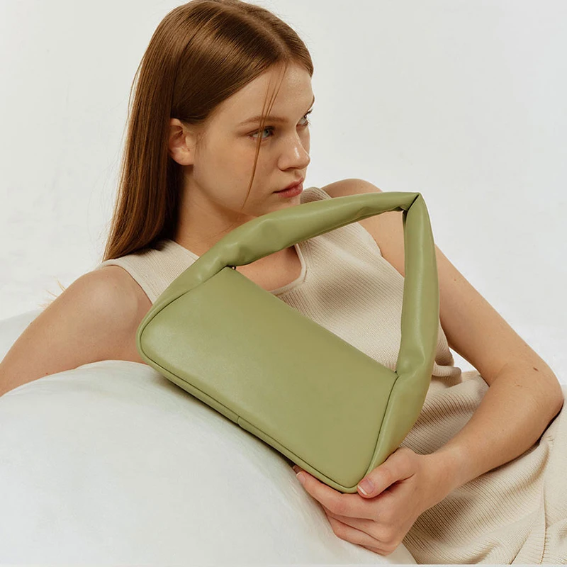 

Soft Leather Underarm Bag 2021 Summer Shoulder Bag Mini Brands Designer Handbags Luxury Crossbody Bags For Women Bolsa Feminina