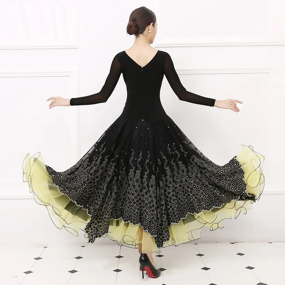 Бальное платье в горошек стандартное танцевальное размера плюс танцевальный