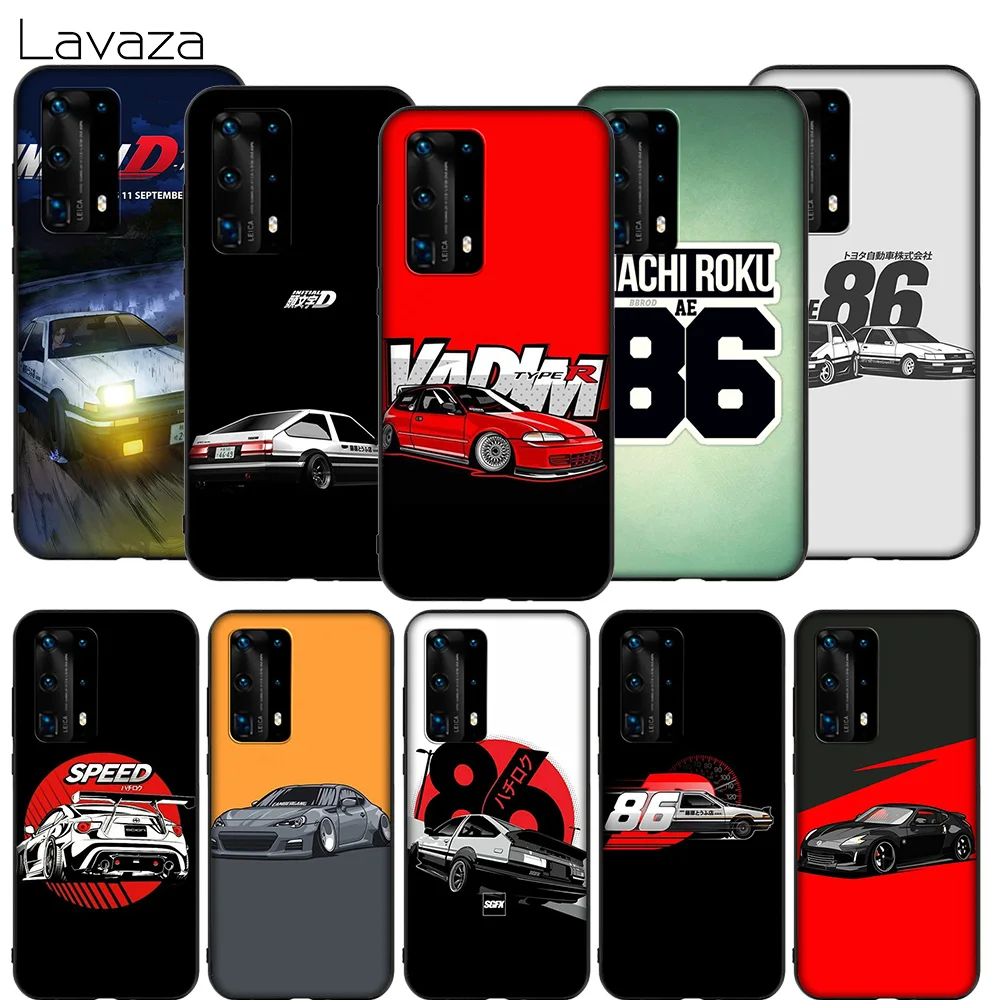 Чехол Lavaza initial d AE86 для Huawei P8 P9 P10 P20 P30 Y6 Y7 Y9 Lite Pro P Smart Nova 2i 3i Mini 2017 2018|Бамперы| |