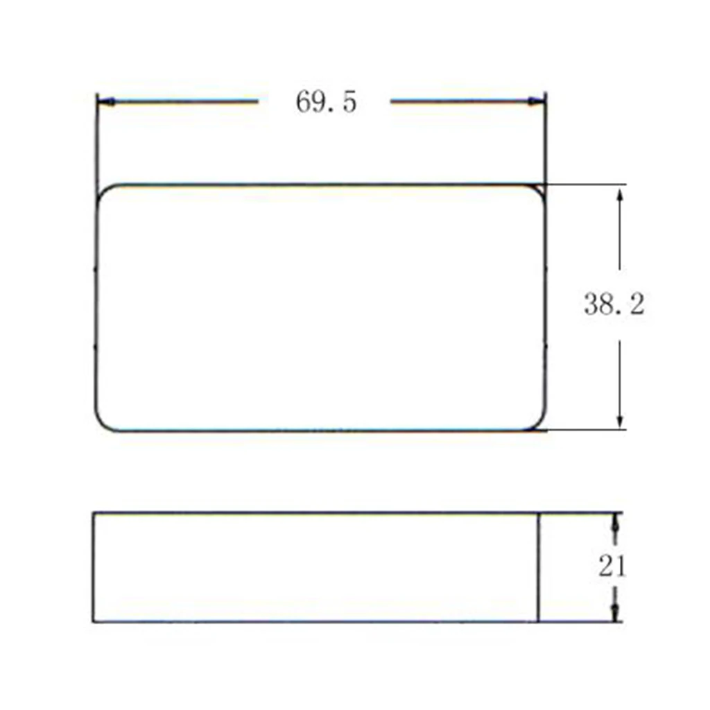 Tooyful 2 шт. пластиковый запечатанный закрытый Чехол для гитары Humbucker без отверстия