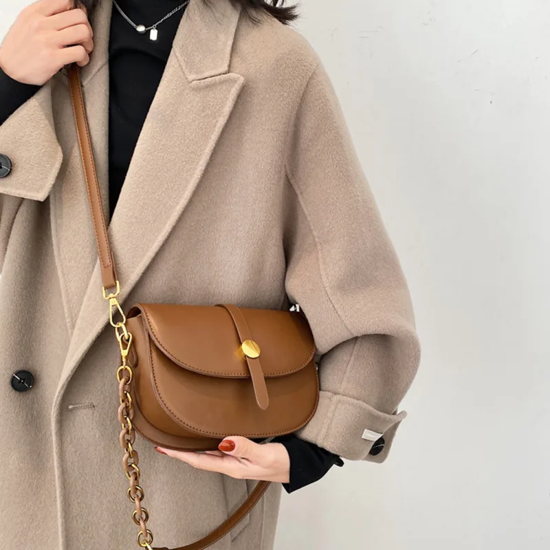 

2021 New Saddle Bag Luxury Handbags Women Bags Designer Fashion Pu Leather Shoulder Bag Crossbody Bags Lady Bags