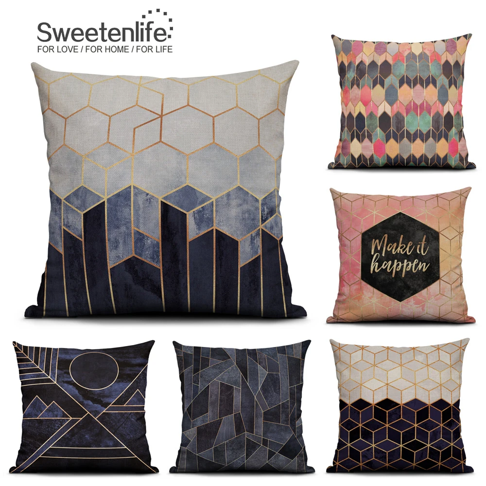 Оптовая продажа наволочки в скандинавском стиле из хлопка и льна искусственный