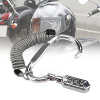anti theft rope lock portable three colors portable wire cable helmet lock for electric scooter helmet lock rope lock